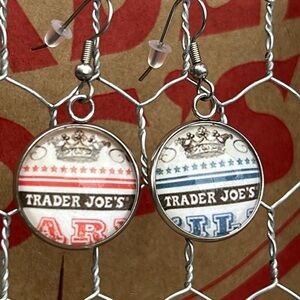 Trader Joe’s earrings 20mm chocolate wrapper